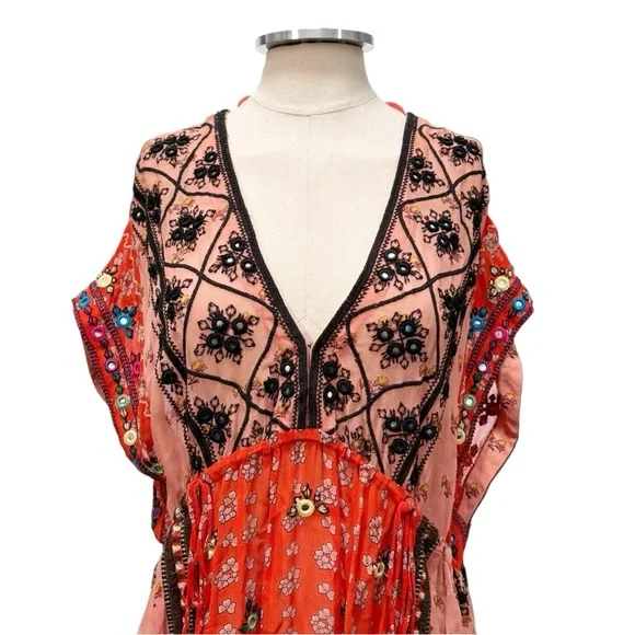 Free People Smiling Sun Maxi Dress Size Medium - Picture 5 of 12